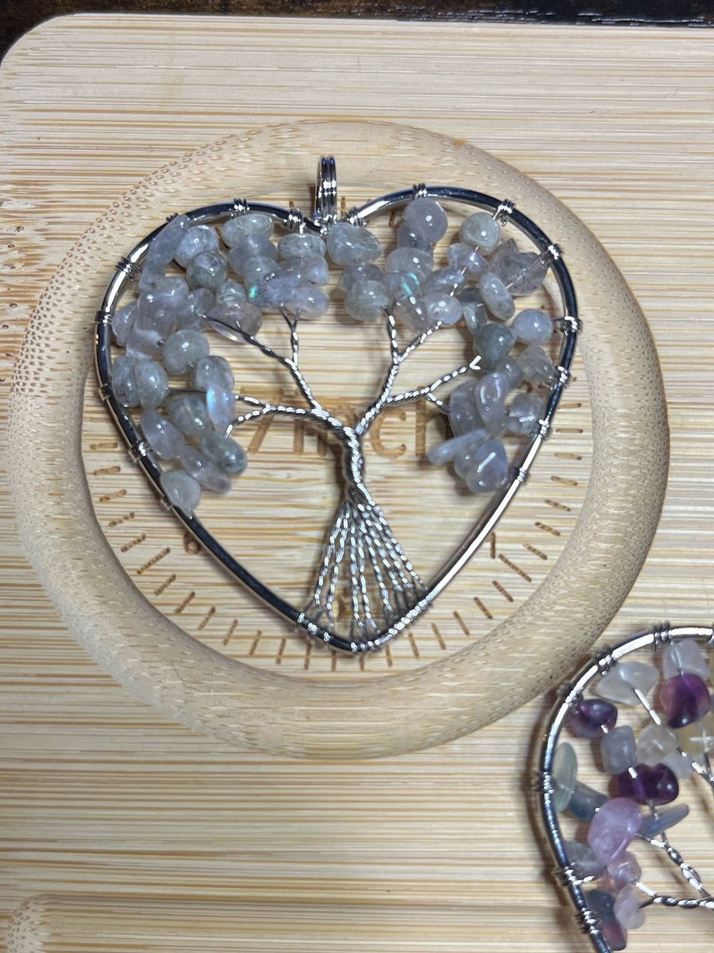 🩶 Labradorite Heart Pendant